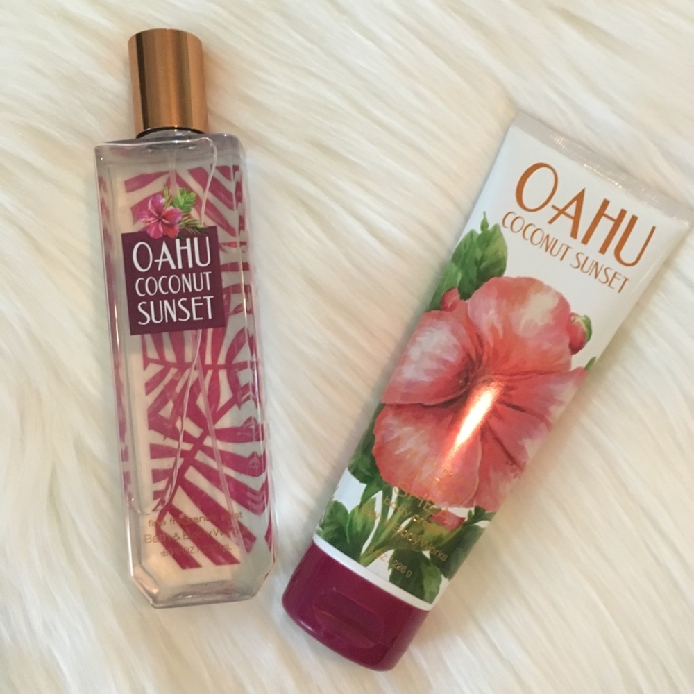 Bath and body works mist and body cream